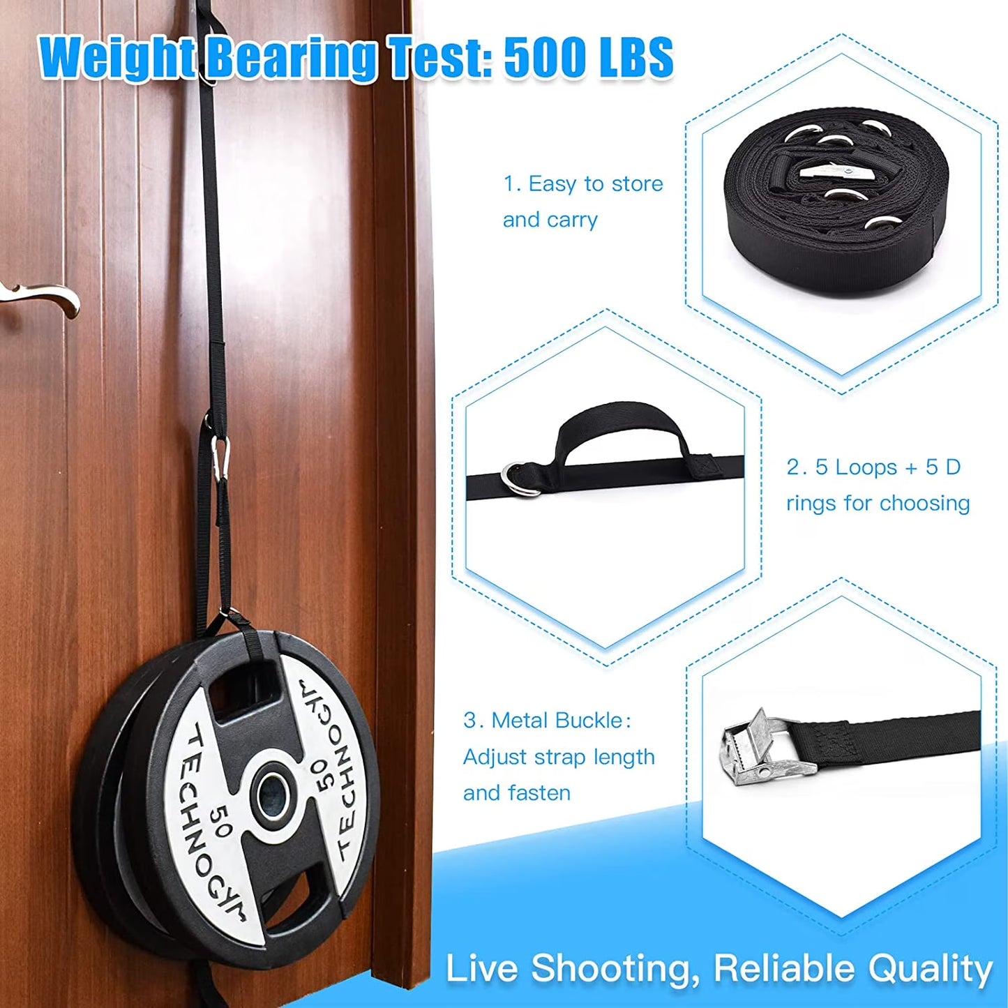 Door Anchor Strap for Resistance Bands Exercises