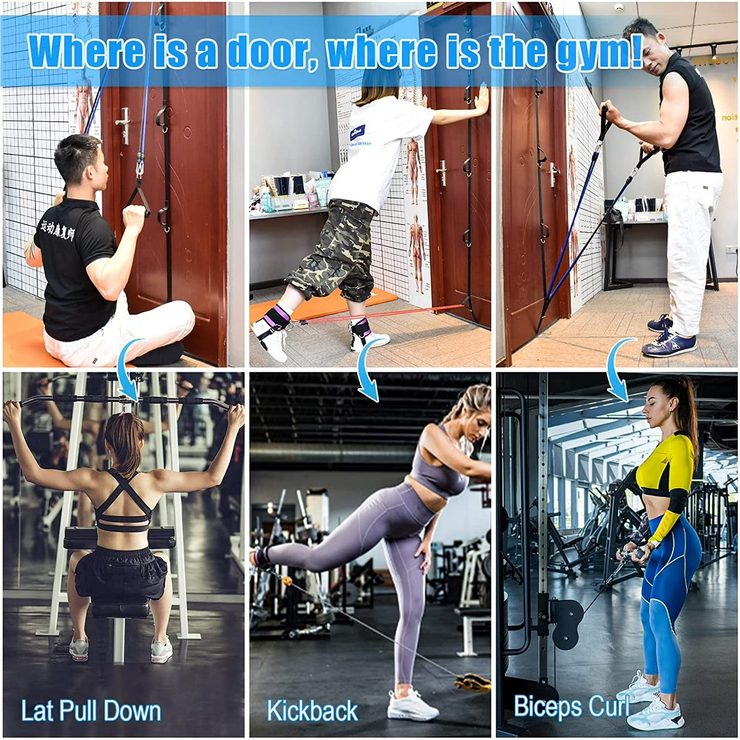 Door Anchor Strap for Resistance Bands Exercises