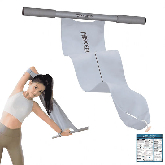 Non-Elastic Yoga & Pilates Stretching Strap with Ergonomic Handles