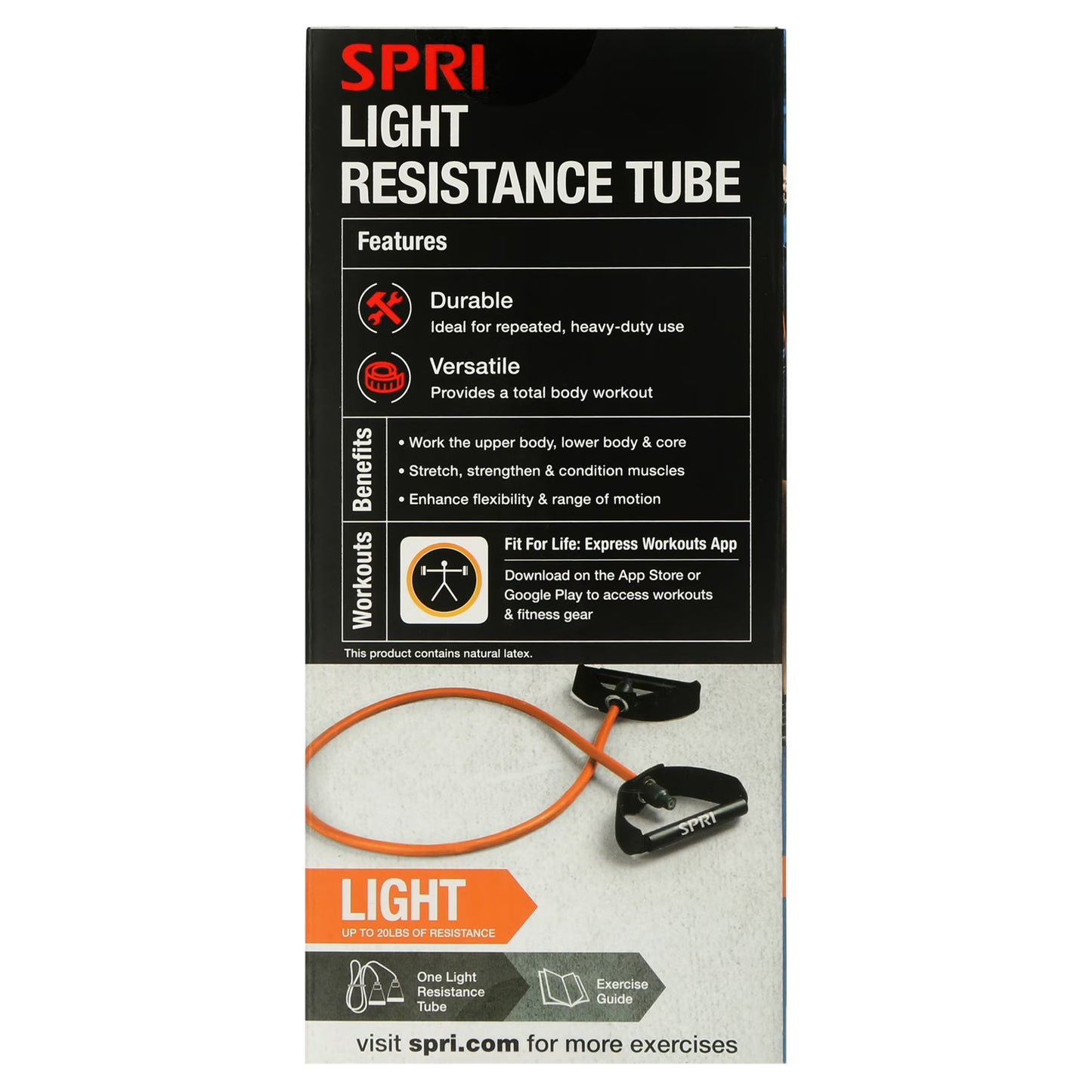 Resistance Tube Exercise Band – Light Resistance