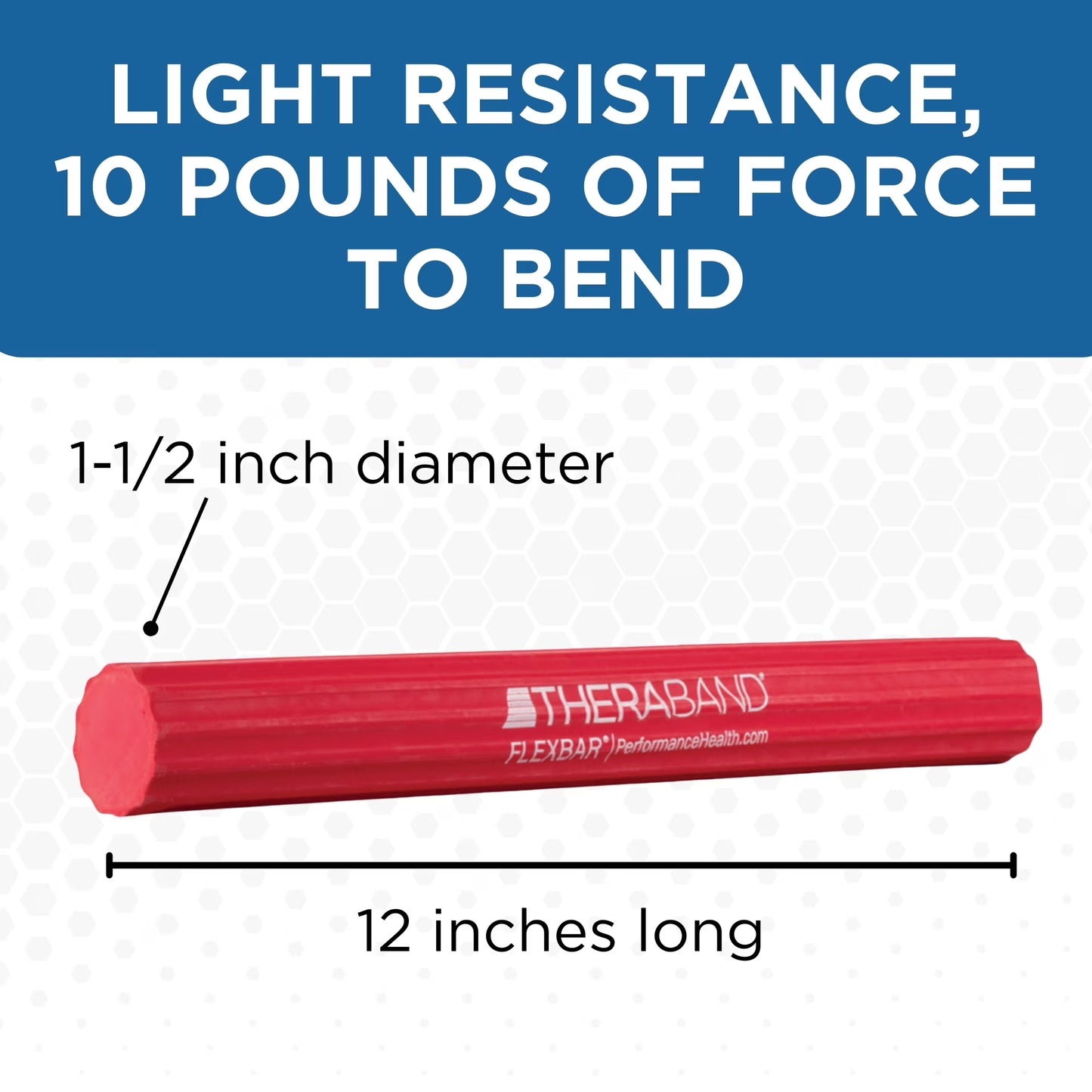 THERABAND FlexBar Resistance Bar – Light (Red)
