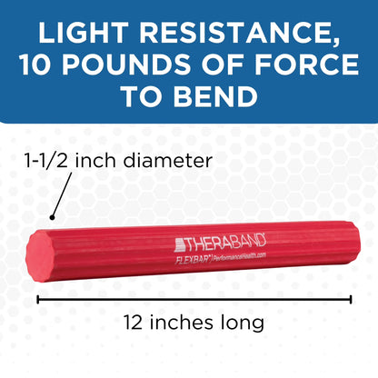 THERABAND FlexBar Resistance Bar – Light (Red)