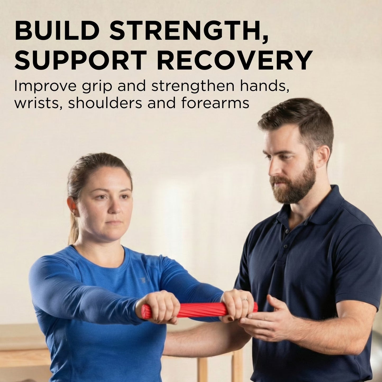 THERABAND FlexBar Resistance Bar – Light (Red)