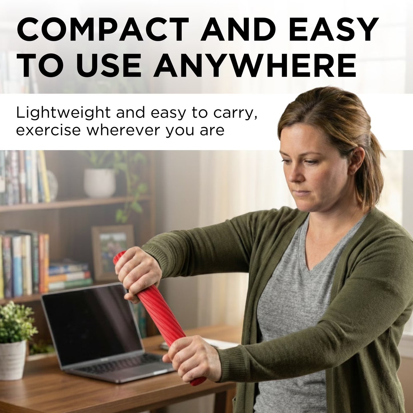 THERABAND FlexBar Resistance Bar – Light (Red)
