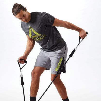 Reebok Delta Sure Grip Resistance Cord – Light to Ultra Heavy, Interchangeable Tubing